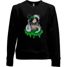 Детский свитшот без начеса Billie Eilish with a white snake
