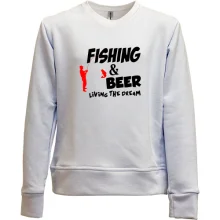 Дитячий світшот без начосу Fishing and beer
