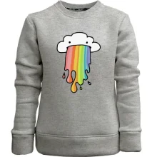 Детский свитшот без начеса Rainbow cloud
