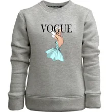 Детский свитшот без начеса VOGUE blonde girl 2