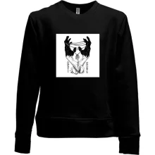 Детский свитшот без начеса Black hands with thread