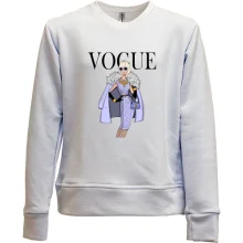 Детский свитшот без начеса VOGUE blonde girl 3