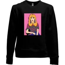 Детский свитшот без начеса Blonde in a strange t-shirt
