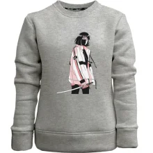 Детский свитшот без начеса Girl in a pink jacket