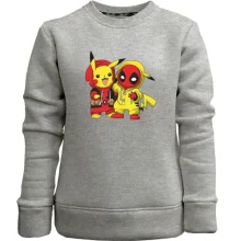 Детский свитшот без начеса Stitch and mickey mouse