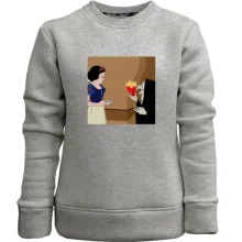 Детский свитшот без начеса Snow White and French fries