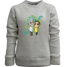 Детский свитшот без начеса Rick and Morty dolls