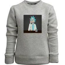 Детский свитшот без начеса Rick is tired