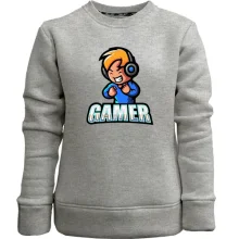Детский свитшот без начеса Gamer.