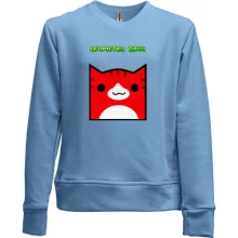 Детский свитшот без начеса GEOMETRY DASH CAT SKIN