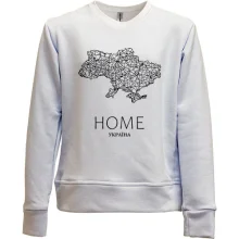Детский свитшот без начеса с картой Украины "Home"