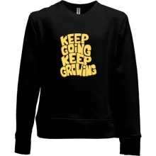 Детский свитшот без начеса "Keep going keep Growing"