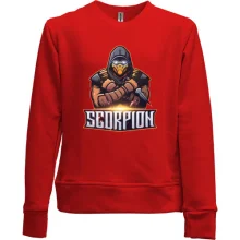 Детский свитшот без начеса Mortal Kombat Scorpion