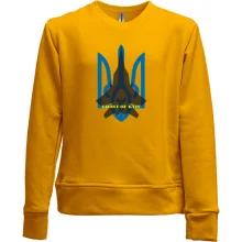 Дитячий світшот без начосу з тризубом "Ghost of Kyiv"