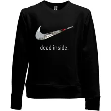 Детский свитшот без начеса "Dead inside"