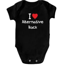 Детское боди I love alternative ROCK