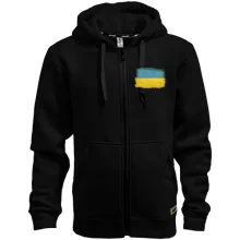 Худи на молнии с потрёпанным флагом