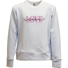 Детский свитшот без начеса с надписью Love Love (Вышивка)