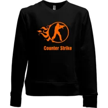 Дитячий світшот без начосу Counter Strike зі стилізованим вогнем
