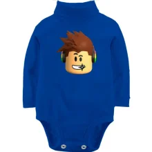 Детское боди с длинным рукавом Roblox face