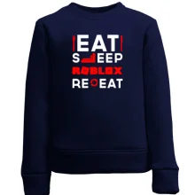 Дитячий світшот Eat Sleep Roblox Repeat