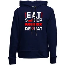 Детское худи без начеса Eat Sleep Roblox Repeat
