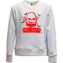 Дитячий світшот без начосу Halloween Череп з воронами