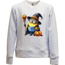 Детский свитшот без начеса Halloween Миньон