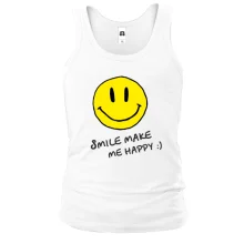 Майка Smile Make me happy