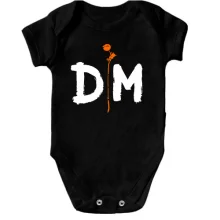 Детское боди Depeche Mode orange rose