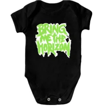 Дитяче боді Bring me the horizon logo green