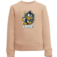 Дитячий світшот Coffee з каченям