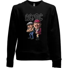 Детский свитшот без начеса AC/DC (карикатура)