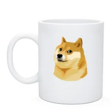 Чашка з мемом wow doge