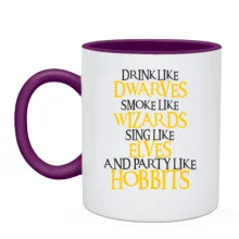 Чашка Party like Hobbits