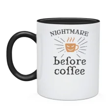Чашка Nightmare before coffee