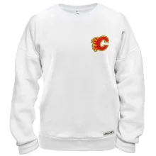 Свитшот Calgary Flames с вышитой эмблемой (Вышивка)
