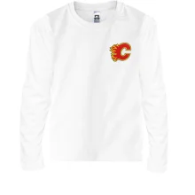 Детский лонгслив Calgary Flames с вышитой эмблемой