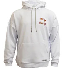Худи без начеса с пчелами Honey (Вышивка)