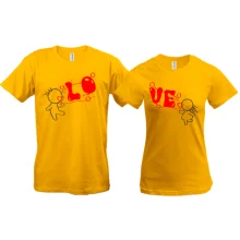 Парні футболки Love 3