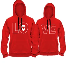 Парные толстовки Love
