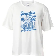 Футболка Oversize Tequila, Lime and Sunshine