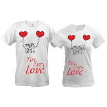 Парные футболки Forever love
