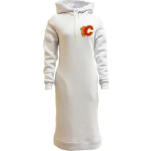 Худи платье Calgary Flames с вышитой эмблемой (Вышивка)