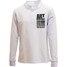 Детский лонгслив поло Art