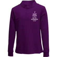 Дитячий лонгслів поло Keep calm and go Hogwards