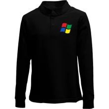 Детский лонгслив поло Windows