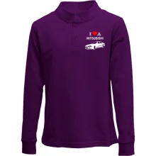 Дитячий лонгслів поло I love mitsubishi