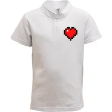 Детская футболка поло Minecraft heart