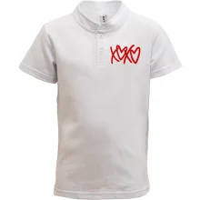 Дитяча футболка поло XO-XO із серцями